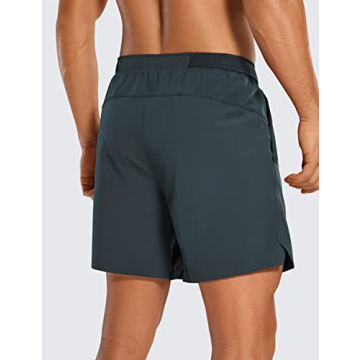 CRZ YOGA Men's Linerless Running Shorts - Lightweight Athletic Gear