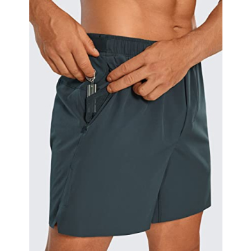 CRZ YOGA Men's Linerless Running Shorts - Lightweight Athletic Gear