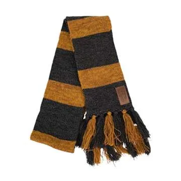 elope Newt Scamander Hufflepuff Knit Scarf - Standard - Gold, Premium Heather