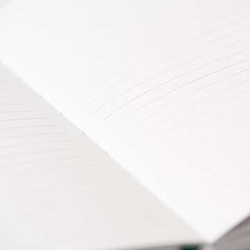 Yop & Tom A5 Lined Journal - Notebook with Vegan Leather Cover and Moon & Stars Emblem - Forest Green