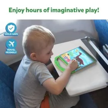 Skillmatics Scratch Art Book for Kids - Dinosaurs, Craft Kits & Supplies, 30+ Scratch Stickers, Travel Toys, DIY Kit, Gifts for Boys & Girls Ages 3, 4, 5, 6, 7, 8