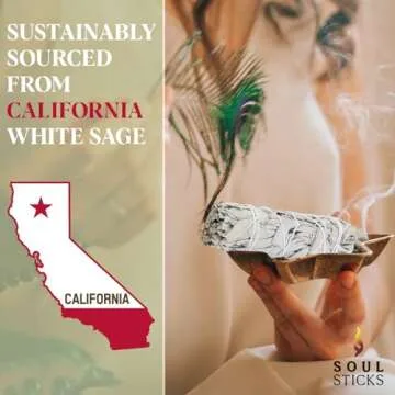 ANCIENT VEDA 4 Inch White Sage Smudge Sticks Bulk With Starter Guide (3 Pack) Smudging Sticks Bulk Sage for Cleansing House | White Sage for Smudging and Negative Energy Yoga | California Sage Bundles