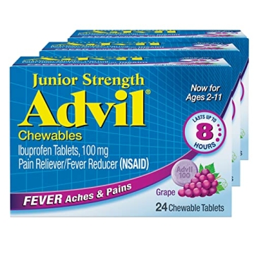 Advil Junior Strength Chewable Grape Tablets for Kids