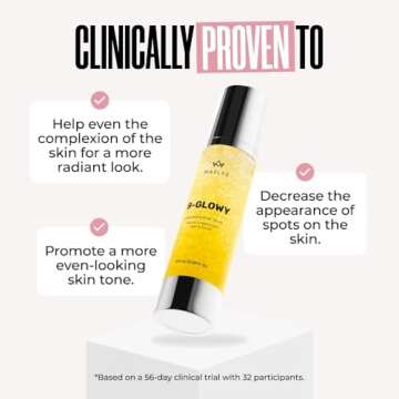 MAËLYS B-GLOWY Brightening Body Serum - Body Serum with Niacinamide, Meadowfoam Oil & Peptide - Targets The Look Of Dark Spots & Uneven Skin Tone