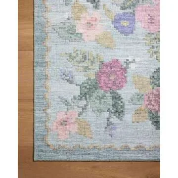 Loloi Rifle Paper Co. Rosa Sky Runner Rug 2'-6" x 9'-6"