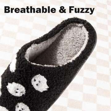 Aucomfo Skull Scream Halloween Slippers for Comfort