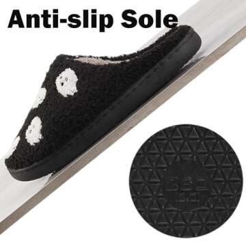 Aucomfo Skull Scream Halloween Slippers for Comfort