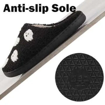 Aucomfo Skull Scream Halloween Slippers for Comfort