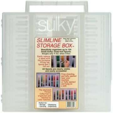 Sulky Slimline Storage Box - 13"x13"x2" Craft Organizer