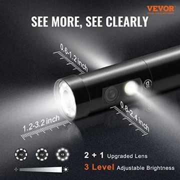 VEVOR Triple Lens Inspection Camera 1080P HD 16.5FT