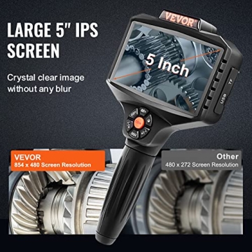 VEVOR Triple Lens Inspection Camera 1080P HD 16.5FT