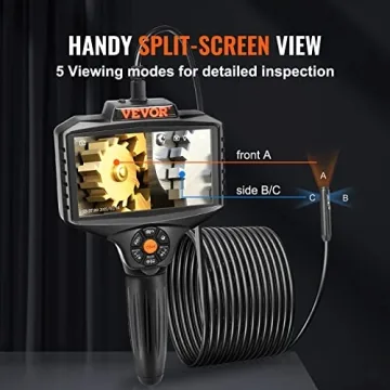 VEVOR Triple Lens Inspection Camera 1080P HD 16.5FT
