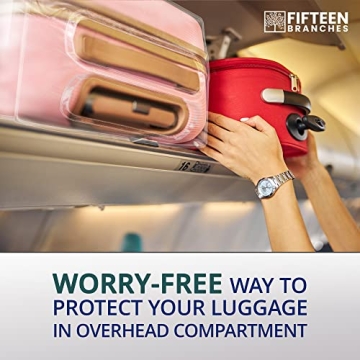 Premium Clear Luggage Covers with Handle Openings 28in