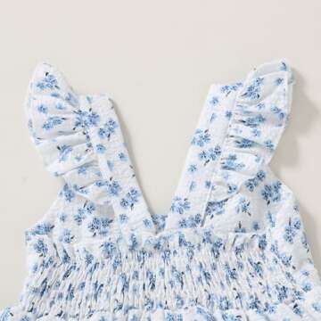 Kids Toddler Baby Girls Rainbow Dress Princess Sleeveless Beach Butterfly Sundress