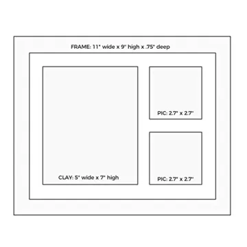 Ultimate Dog or Cat Paw Print Keepsake Kit & Picture Frame - Premium Wooden Photo Frame, Clay Mold for Pet Pawprint & Bonus Stencil. Makes a Personalized Gift for Pet Lovers and Memorials (White)