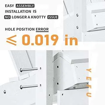 YEFU Weather Resistant Adirondack Chairs for Outdoors