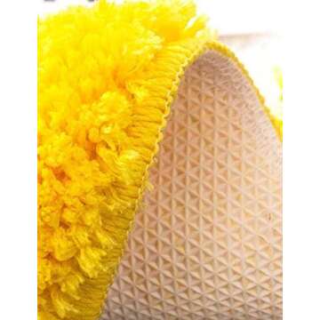 Cute Lemon Half Round Rug for Kitchen and Bathroom