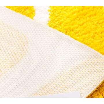 Cute Lemon Half Round Rug for Kitchen and Bathroom