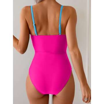 Stylish Eomenie One Piece Swimsuit for Trendy Women