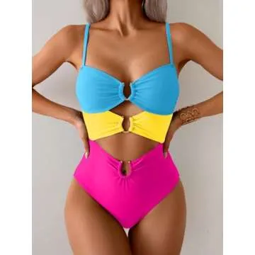 Stylish Eomenie One Piece Swimsuit for Trendy Women