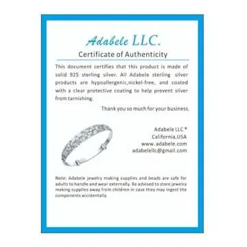 20 Pairs Adabele Authentic Sterling Silver Earring Posts Findings 0.7mm Pin 3mm (0.12 Inch) Small Glue On Flat Pad 40pcs Earnut Backs for Earrings Making SS229-3