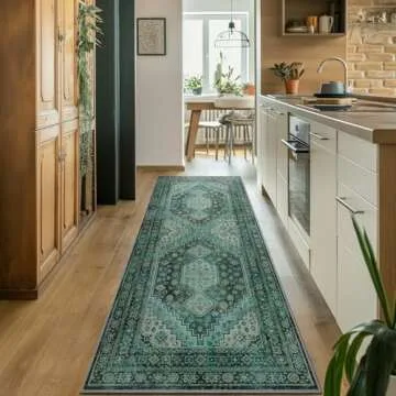 GENIMO Vintage Hallway Runner Rug - Machine Washable & Non-Slip