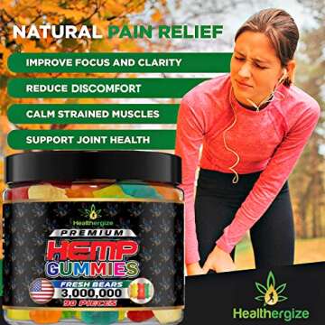 Hemp Gummies for Sleep-Infused Bedtime Support, Relax, Calm, Discomfort-High Potency Hemp Gummy Bears Peace and Relaxation-Fruity Flavors-Natural Omega Hemp Edibles-Made in USA-90 Bears