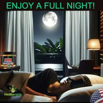 Hemp Gummies for Sleep-Infused Bedtime Support, Relax, Calm, Discomfort-High Potency Hemp Gummy Bears Peace and Relaxation-Fruity Flavors-Natural Omega Hemp Edibles-Made in USA-90 Bears