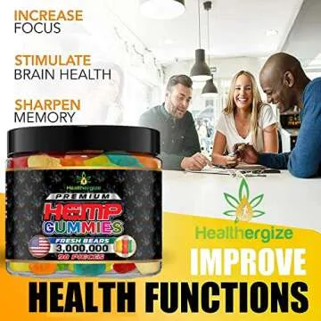 Hemp Gummies for Sleep-Infused Bedtime Support, Relax, Calm, Discomfort-High Potency Hemp Gummy Bears Peace and Relaxation-Fruity Flavors-Natural Omega Hemp Edibles-Made in USA-90 Bears