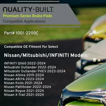 QUALITY-BUILT Ceramic Rear Brake Pads for Nissan/Mitsubishi