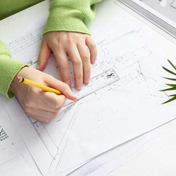 Mr. Pen- Ruler, 6 inch Ruler, Pack of 3, Clear Ruler, Plastic Ruler, Drafting Tools, Rulers for Kids, Measuring Tools, Ruler Set, Ruler inches and Centimeters, Transparent Ruler, Small Ruler