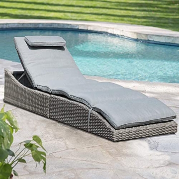 Soleil Jardin Adjustable Folding Outdoor Chaise Lounge