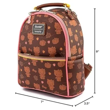 Loungefly Hello Kitty Pumpkin Spice Mini Convertible Backpack