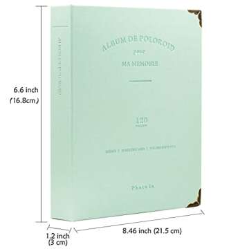 Stylish Ablus 120 Pockets Mini Photo Album for Instax & Polaroid Cameras in Mint