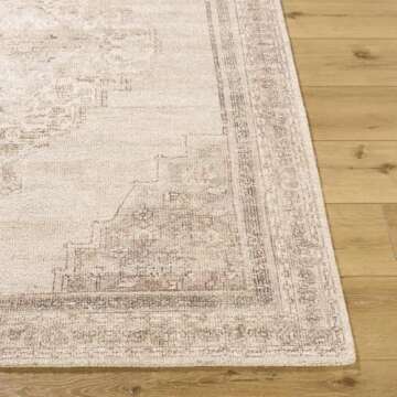 Livabliss x Galey Alix Luciana III Traditional Medallion Area Rug, 5' x 7'6" (2' x 3'), Beige
