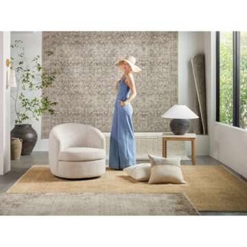 Livabliss Galey Alix Medallion Area Rug 5x7 Stylish and Durable