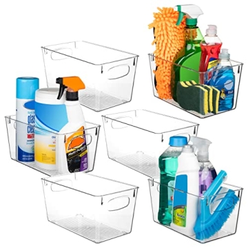 ClearSpace Clear Plastic Storage Bins for Kitchen and Pantry Organization