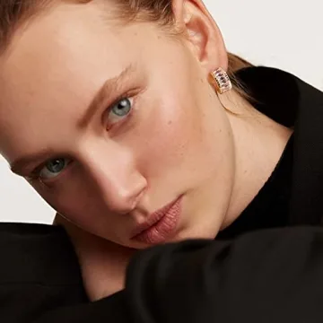 DAINTY 14K GOLD HOOP EARRINGS FOR WOMEN