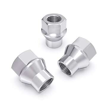24 Chrome Silver Open ET Lug Nuts for 6Lug Vehicles