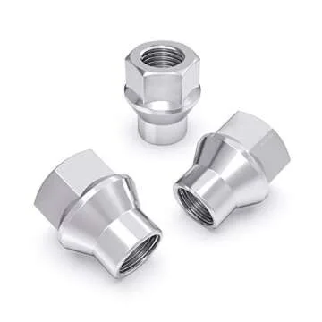 24 Chrome Silver Open ET Lug Nuts for 6Lug Vehicles