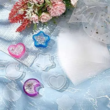 OLYCRAFT Thin Resin Shaker Film & Molds for DIY Crafts