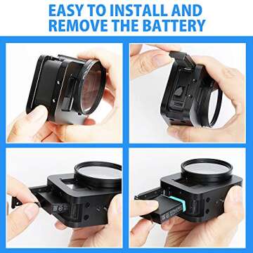 Luxebell Aluminium Alloy Skeleton Thick Solid Protective Case Shell Frame Housing for GoPro Hero 8 Vlogging