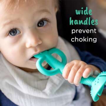 Busy Baby Teething Spoon - Safe 2-in-1 Training Spoon