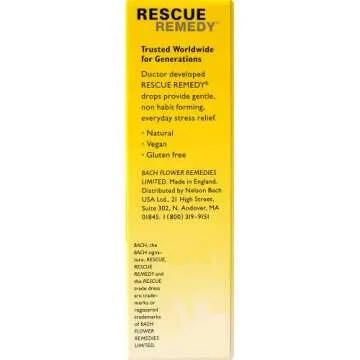 Bach RESCUE PASTILLES, Cranberry Flavor, 35 Count, and Bach 20mL Dropper, Natural Stress Relief, Homeopathic Flower Remedy, Vegetarian, Gluten and Sugar-Free, 35 Count