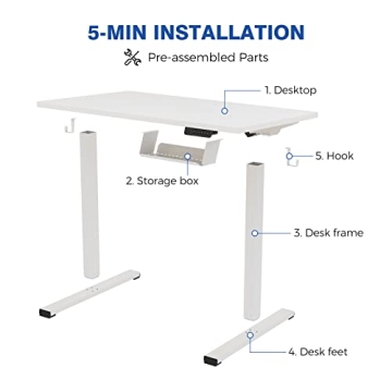 FLEXISPOT Adjustable Electric Stand Up Desk 55x24