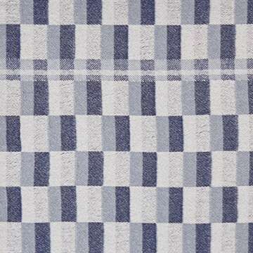 Amazon Brand – Stone & Beam Modern Farmhouse Color Block Throw Blanket, Soft and Durable, 19", Blue Multi