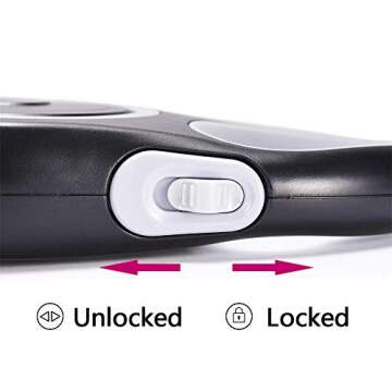 EC.TEAK Retractable Dog Leash, 26 Foot Dog Walking Leash for Medium Large Dogs up to 110lbs, One Button Break & Lock, Heavy Duty No Tangle, Large