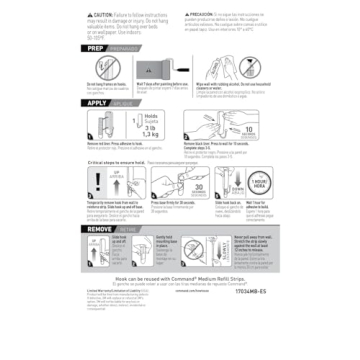 Command Hooks for Stylish Damage-Free Wall Organization