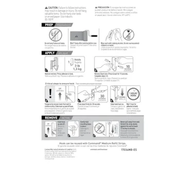 Command Hooks for Stylish Damage-Free Wall Organization