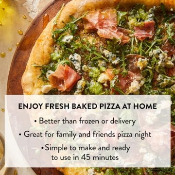 DeLallo Italian Pizza Dough Mix Kit for Authentic Pizza